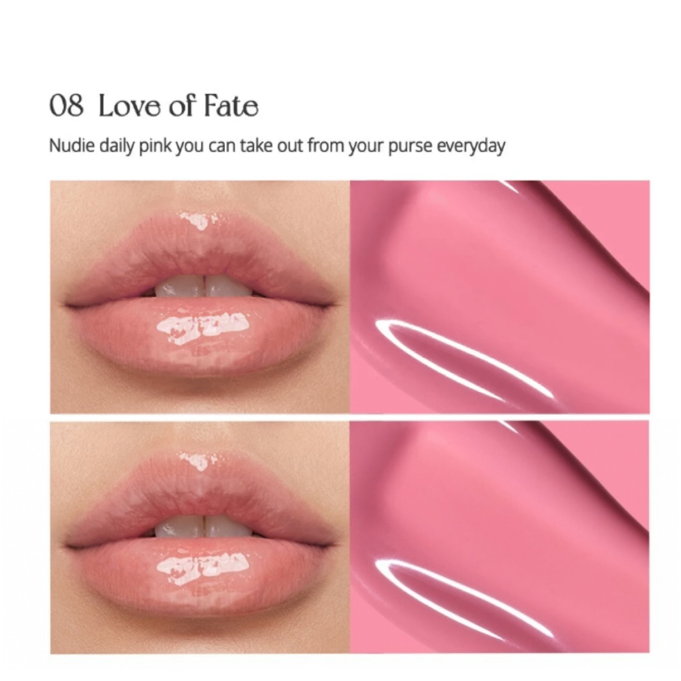 photo-output Peripera Ink Glasting Lip Gloss shade Love of Fate 008 mini (clearance) - Image 1