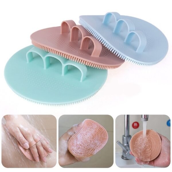 eHub Silicone Body Scrubber | Soft Korean Body Exfoliator Soft Exfoliating Bath Brush (random color) - Image 2