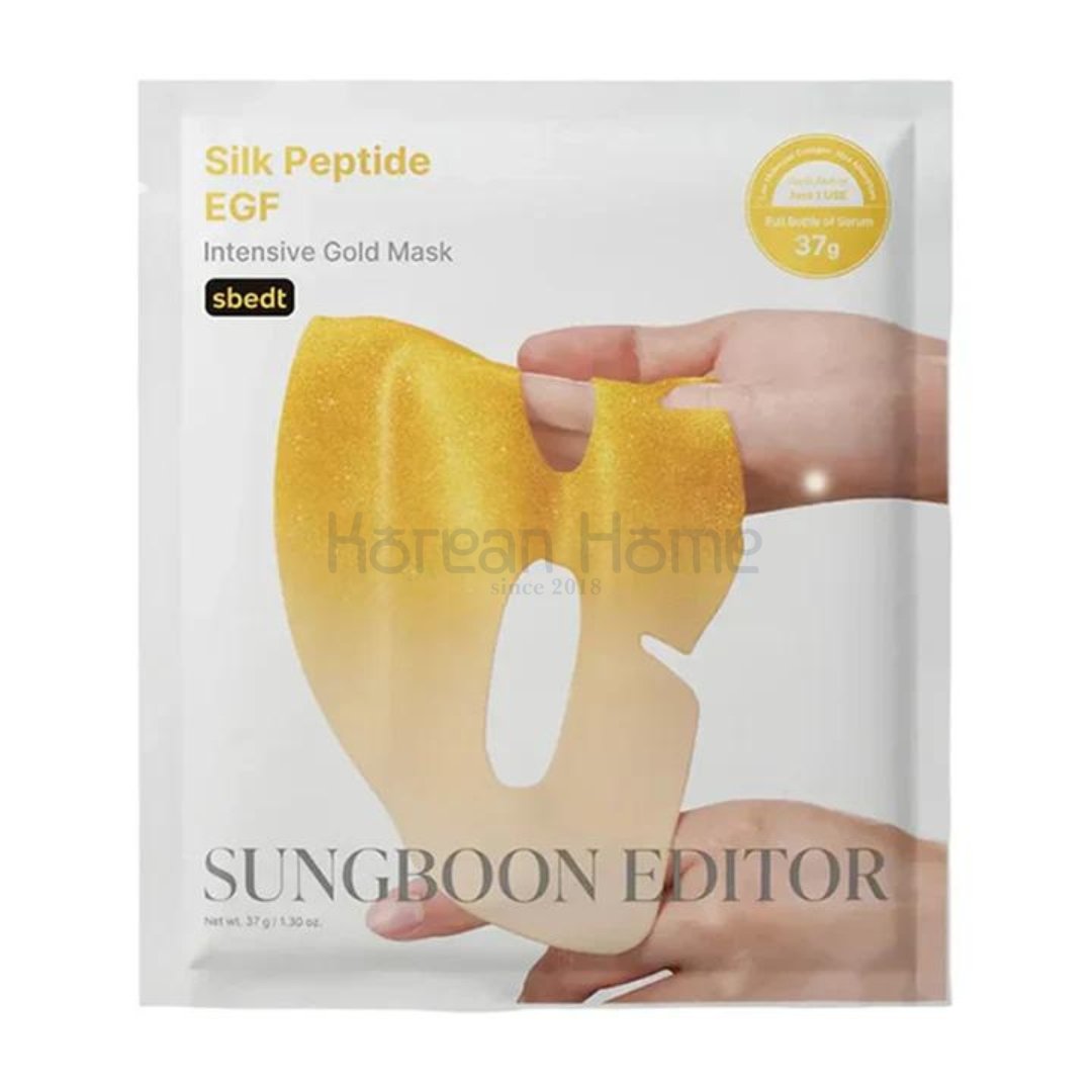 SUNGBOON EDITOR Silk Peptide EGF Intensive Gold Mask SUNGBOON EDITOR Silk Peptide EGF Intensive Gold Mask Sheet - Image 1