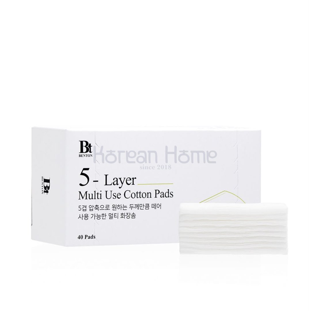 Benton 5-Layer Multi Use Cotton Pads Benton 5-Layer Multi Use Cotton Pads (40ea) - Image 1