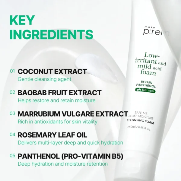 Make Prem Safe Me Relief Moisture Cleansing Foam - Image 2