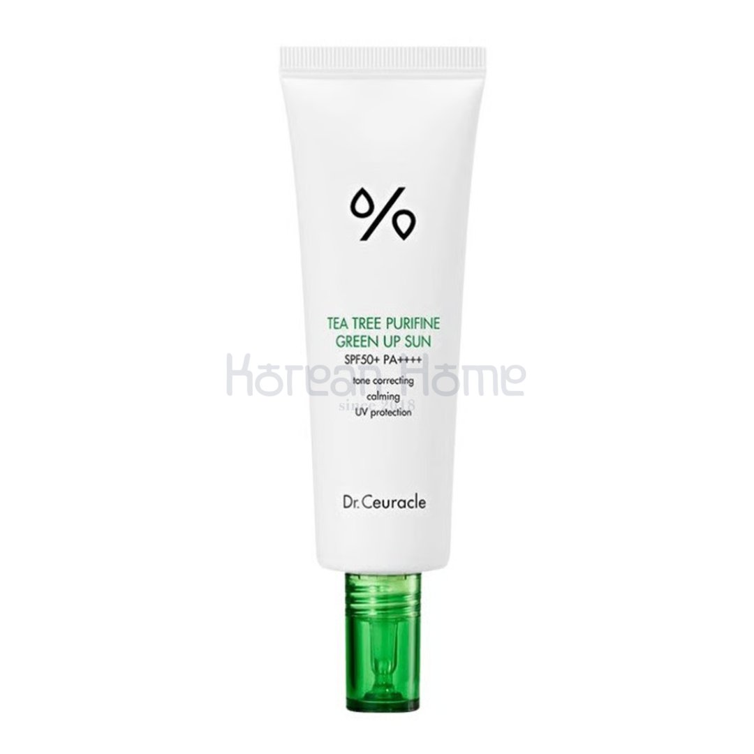 Dr. Ceuracle Tea Tree Purifine Green Up Sun Dr. Ceuracle Tea Tree Purifine Green Up Sun SPF50+ PA++++ (50mL) - Image 1