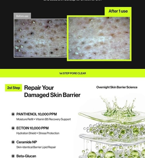 Unleashia 2 Step Zero Pore Overnight Bubble Mask - Image 4