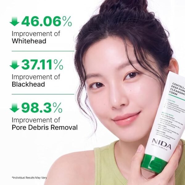 NIDA Centella Deep Pore Cleansing Foam - Image 3