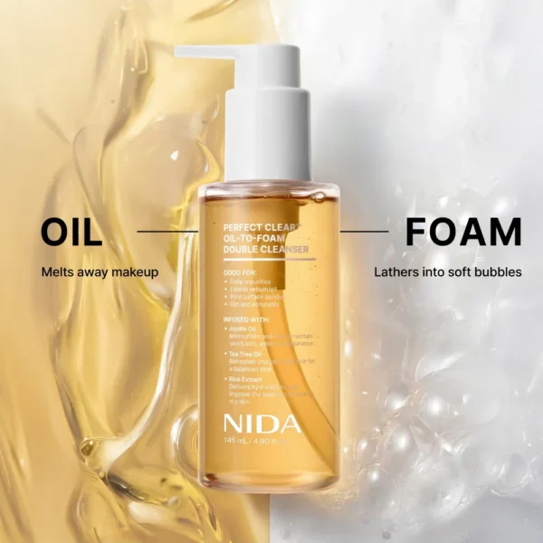 NIDA Perfect Clear Oil to Foam Double Cleanser - Image 4