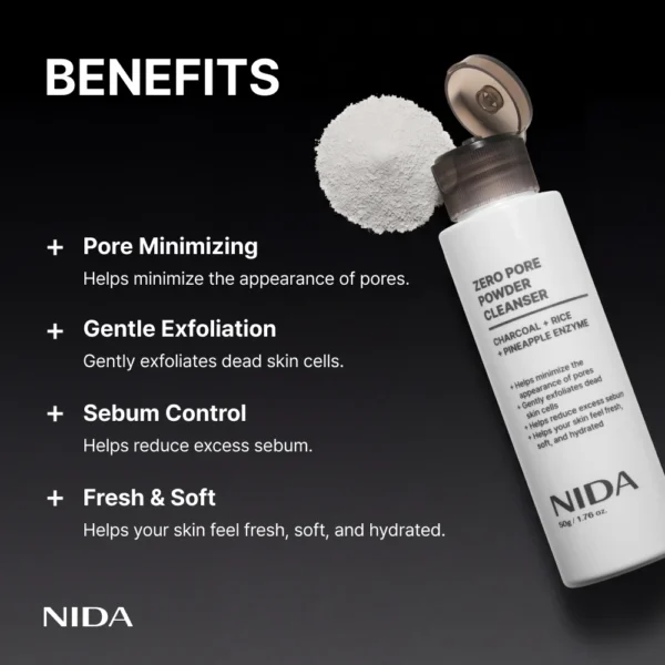 NIDA Zero Pore Powder Cleanser - Image 3