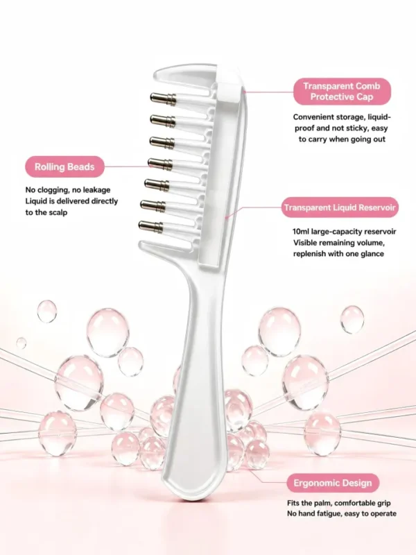 eHub Hair Oil Applicator Comb | Scalp Massage Comb - Image 3