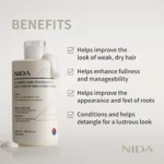 NIDA Ultimate Hair Thickening & Root Fortifying Conditioner 250mL - Image 3