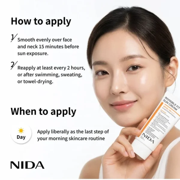 NIDA Invisible Fit Sun Cream - Image 4