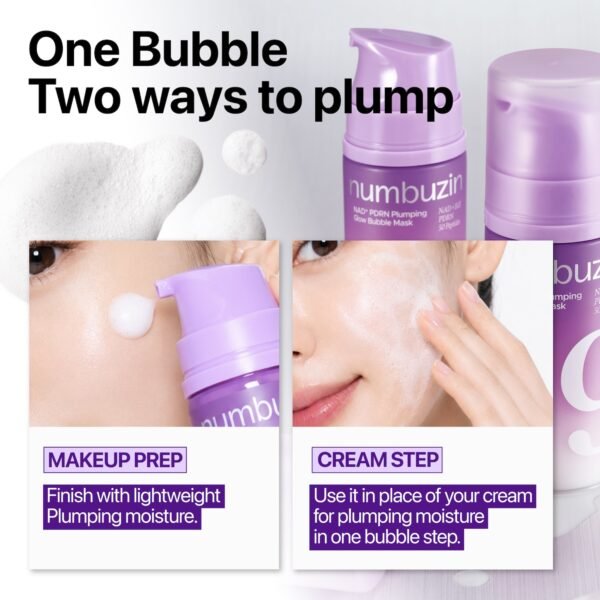 Numbuzin No 9 NAD+ PDRN Plumping Skin Prep Bubble Mask - Image 4