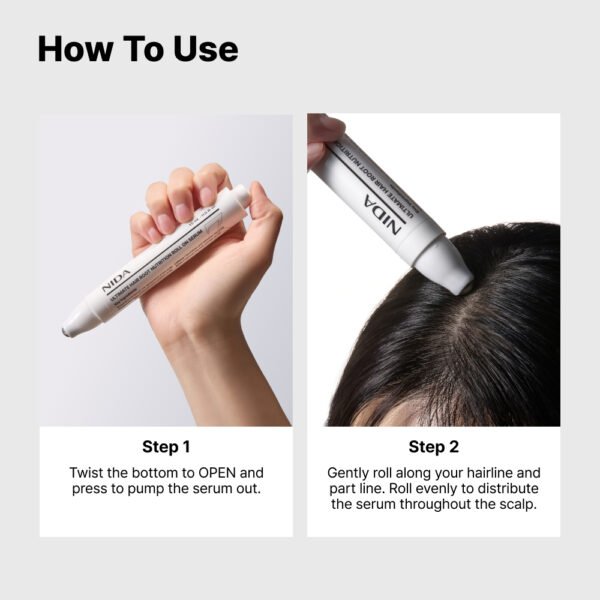 NIDA Ultimate Hair Root Nutrition Roll On Serum - Image 2