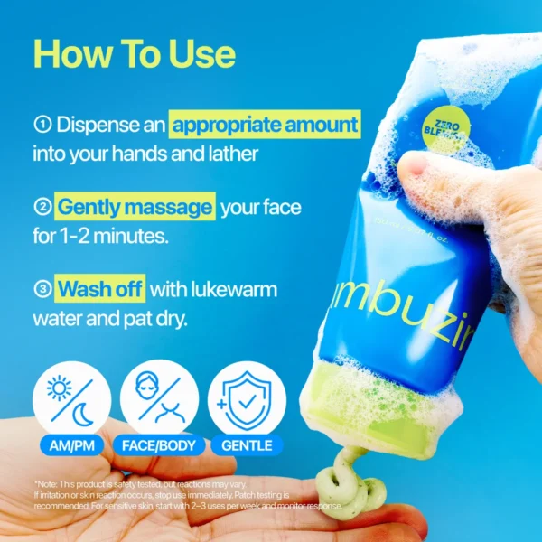 Numbuzin Zero Blemish Clarifying 2% Sulfur Cleansing Foam - Image 3