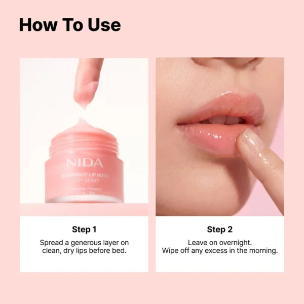 NIDA Overnight Lip Mask 20g - Image 2